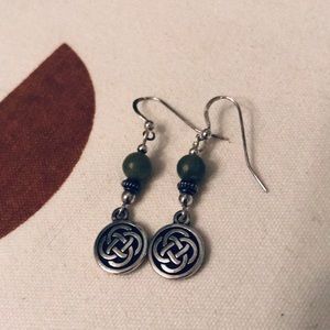 🌼 NEW Handmade Silver Celtic Knot Earrings